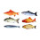 18 cm Pet Cat Soft Toy Stuffed Fish Assorted Fish Designs - Random Sent. 1