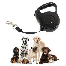 3m Retractable Dog Leash Lead with Release Button Lobster Clip Pet Small Dog Retractable Walking Lead for Kids Random Colours