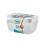 3PCS 2L Rectangular Plastic Food Storage Container for Home Kitchen Random Colours 1
