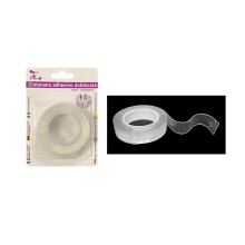 Double Sided Tape Reusable Waterproof Strip Clear Removable Mount Adhesive Grip Tape Roll for Multi-surfaces Attachment 2mm x 3mm x 2m