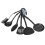 Plastic Assorted Kitchen Cooking Utensils Black 30 cm Set of 6 1