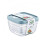 3PCS 2.5L Square Plastic Food Storage Container for Home Kitchen Random Colours 1