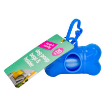 20PCS Pet Dog Poop Bags and Holder Strong Biodegradable Leak Proof Poop Bags
