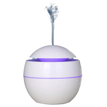 200mL Aroma Mist Diffuser with Soft Light Jasmine Fragrance Oil USB Round Essential Oil Diffuser Aromatherapy Humidifier