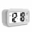 5.3 Inch Smart Simple Silent LED Digital Alarm Clock w/ Date Temp Display -White 1