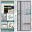 Side Opening Magnetic Screen, Removable Insect Fly Mesh for Door - Grey, 100x210cm 2
