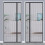 Side Opening Magnetic Screen, Removable Insect Fly Mesh for Door - Grey, 100x210cm 4