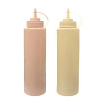 Sauce Bottle 1000mL Large Plastic Ketchup Mayonaise Mustard Bottle for Restaurant Random Colours