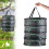 4-Layer Hanging Drying Rack Herb Drying Net Mesh Foldable Dryer for Hydroponic Plants and Herbs 1