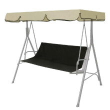 Replacement Part For Swing Seat Cover Garden Swinging Bench/Hammock 138x51x51cm Black