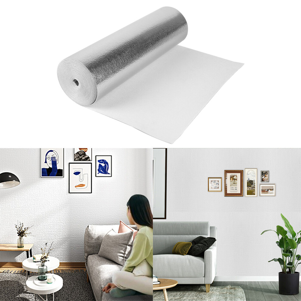 Thicken Self-Adhesive Wallpaper Linen Plain Color Decor 5051225911478