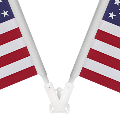 Flagpole Wall Bracket Base for Banner Rack Telescopic Flag Pole & Flag Pole Holder
