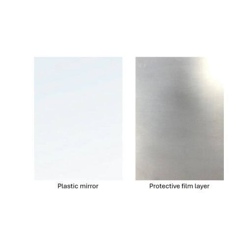 Extra Large Plastic Mirror Sticker 40 x 60 cm Assorted Designs - Random Sent 1