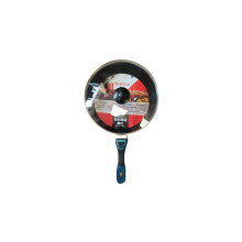 28 cm Speckled Frying Pan with Deep Base and Glass Lid - Random Colour