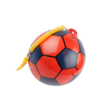 Inflatable Football with Springy String Kids Toy Ball for Outdoor Sports - Red