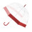 84cm Clear Transparent Umbrella with Coloured Border - Random Colour 1