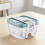 3PCS 2.5L Square Plastic Food Storage Container for Home Kitchen Random Colours 3