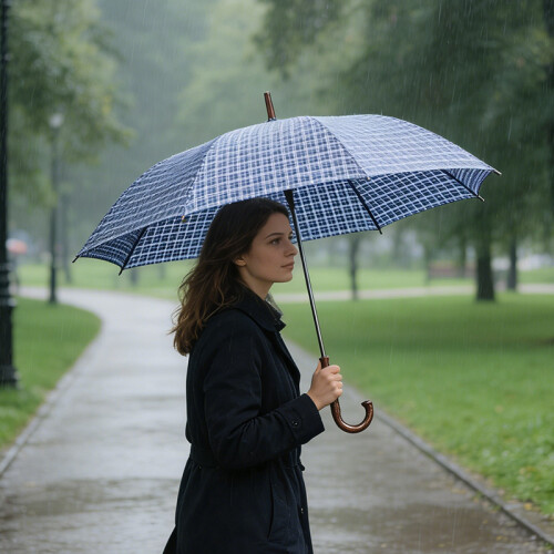 Adult Size Umbrella Crook Handle 90cm Assorted Colours