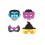 Halloween EVA Foam Colourful Masks with Elasticated Band Assorted Designs 1