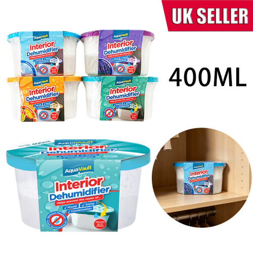 4Pack 400mL Unscented Dehumidifier Disposable Dehumidifier Moisture Absorber Dehumidifiers Random Color 1