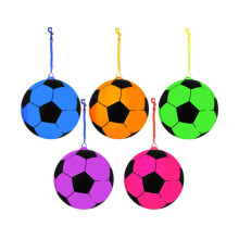 22cm PVC Football with Hook Spiral Keychain 22cm Kids Footballs Outdoor Footballs Random Colours
