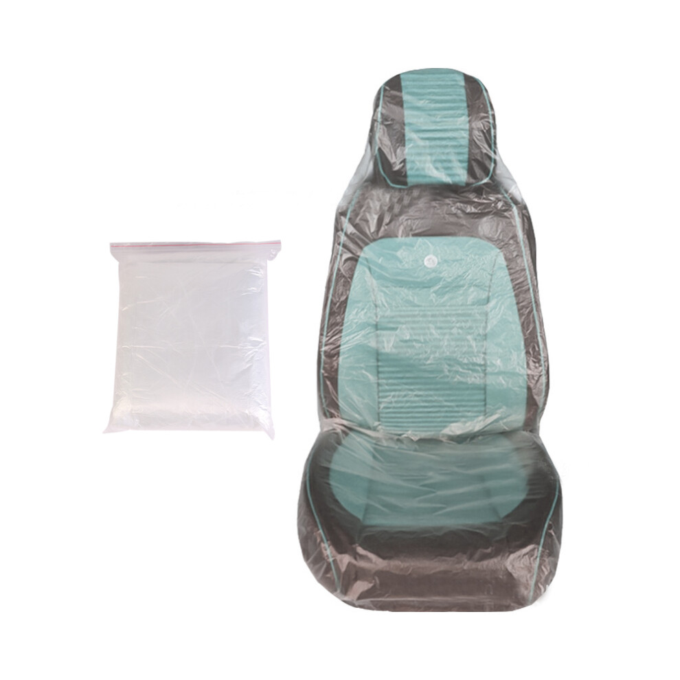 100Pcs Disposable Plastic Car Seat Covers Vehicle Cover Valet Protective 5051225915988