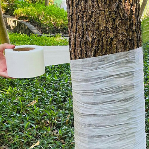 100m Tree Protector Wraps Antifreeze Tree Wraps Cold-Proof Tree Trunk Wrap for Winter 8cm x 100m 2