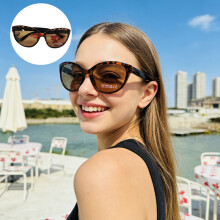 Ladies Tortoise Shell Sunglasses UV400 Protection Women Sunglasses for Daily Use Travel
