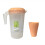 2400ml Transparent Plastic Water Juice Jug with Cups - Random Colour 2