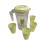 2400ml Transparent Plastic Water Juice Jug with Cups - Random Colour 3