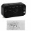 5.3 Inch Smart Simple Silent LED Digital Alarm Clock w/ Date Temp Display -Black 5