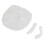 100PCS Elastic Clear Bathing Hair Care Protector Hat Disposable Shower Cap - Transparent 4