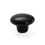 38mm Ceramic Single Hole Cupboard Handles Drawer Pulls Kitchen Cabinet Knobs - Black 3
