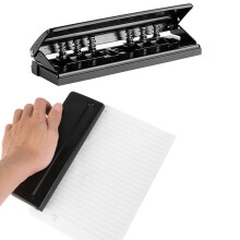 6-Hole Paper Filofax Puncher A4 A5 A6 Adjustable Metal Organiser Hole Puncher