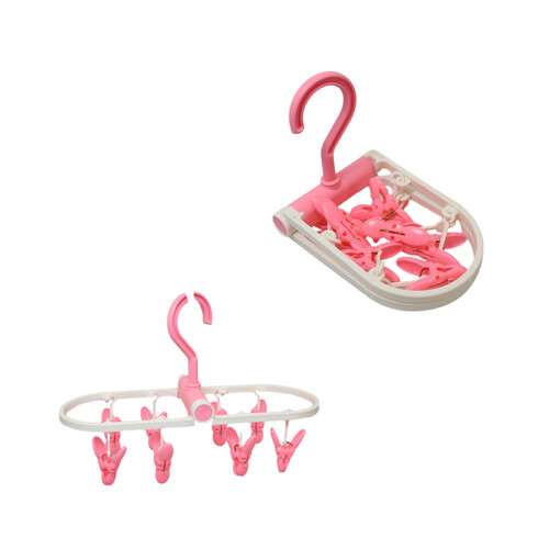 Foldable Laundry Clothes Peg Hanger Sock Airer Dryer 20 cm - Random Colour 2