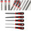5 Pcs Metal Hand File Set Square Flat Round Half-Round Triangular Steel Files for Precision Crafting Woodworking DIY Projects 5