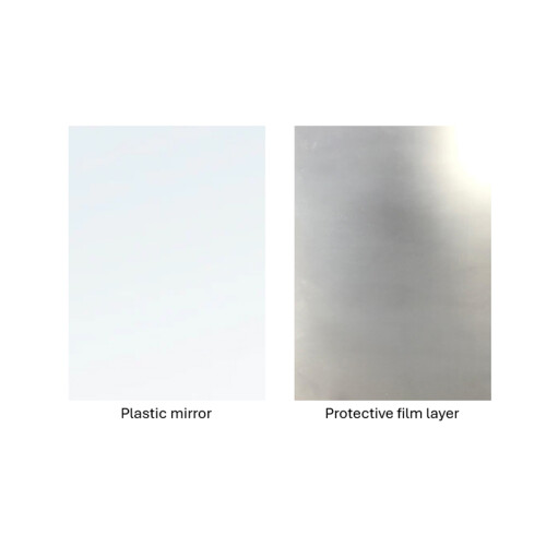 Large Plastic Mirror Sticker 30 x 40 cm Assorted Designs - Random Sent 1