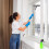 4.5m Telescopic Squeegee Cleaner Window Glass Cleaning Kit Extendable Pole 5