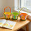 Small Felt Gift Bag Easter Basket Design 12 x 14cm Random Colours 3