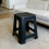 Plastic Rattan Stool Large Modern Minimalist Backless Stools 28 x 28 x 46cm Random Colours 2