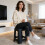 Plastic Rattan Stool Large Modern Minimalist Backless Stools 28 x 28 x 46cm Random Colours 3