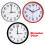 Quartz Basic Wall Clock Round Vintage Analogue Clocks for Home Kitchen Bedroom 24 cm - White 2