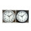 Quartz Basic Wall Clock Round Vintage Analogue Clocks for Home Kitchen Bedroom 24 cm - White 4