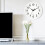 Quartz Basic Wall Clock Round Vintage Analogue Clocks for Home Kitchen Bedroom 24 cm - White 5