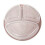 Smart Round 3 Divided Clear Plastic Food Storage Container - Random Colours 3