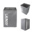 Collapsible Laundry Basket on Wheels Washing Clothes Bin Slim Rolling Hamper - Grey 5