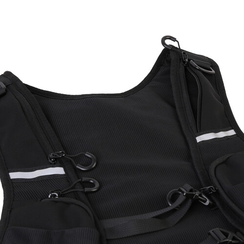 Cycling Running Vest Bag Reflective Hydration Vest Storage Bag Lightweight Backpack - Black 1