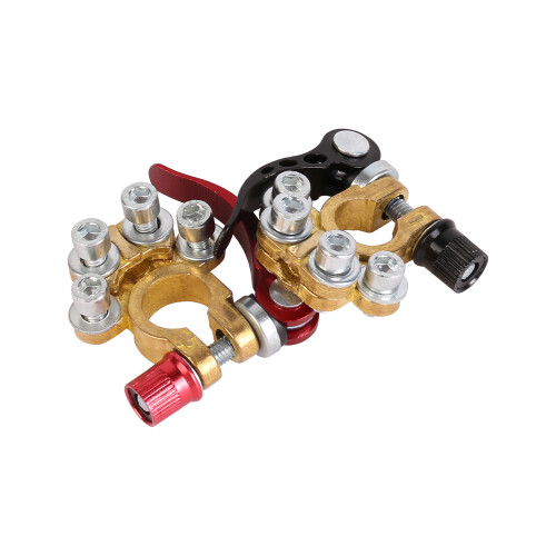 2 Pcs 12V Battery Terminals Connectors Clamps Quick Release for Caravan Car Van 1