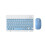 Rechargeable Bluetooth Keyboard Mouse Kit Slim Quiet Design Multi-Device Compatible for Windows Mac iOS Android 4?2.4G & Bluetooth Wireless Keyboard a 2