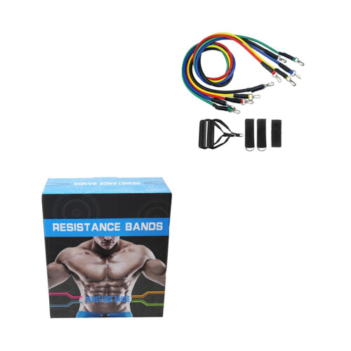 Resistance Bands Set 5pcs with Handle Strength Exercise Resistance Band for Home Use 1